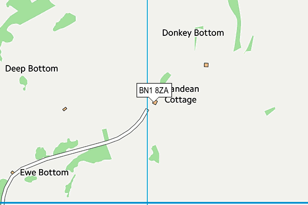 BN1 8ZA map - OS VectorMap District (Ordnance Survey) BN1 8ZA map - OS VectorMap District (Ordnance Survey)
