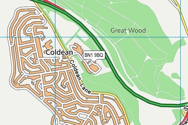 BN1 9BQ map - OS VectorMap District (Ordnance Survey) BN1 9BQ map - OS VectorMap District (Ordnance Survey)