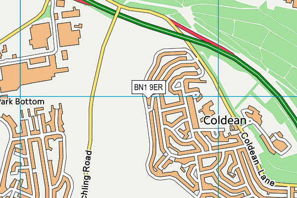 BN1 9ER map - OS VectorMap District (Ordnance Survey) BN1 9ER map - OS VectorMap District (Ordnance Survey)