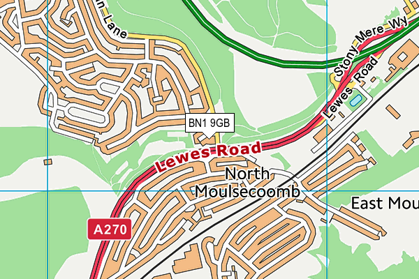 BN1 9GB map - OS VectorMap District (Ordnance Survey) BN1 9GB map - OS VectorMap District (Ordnance Survey)
