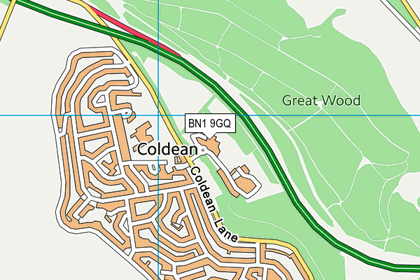 BN1 9GQ map - OS VectorMap District (Ordnance Survey) BN1 9GQ map - OS VectorMap District (Ordnance Survey)