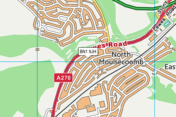 BN1 9JH map - OS VectorMap District (Ordnance Survey) BN1 9JH map - OS VectorMap District (Ordnance Survey)