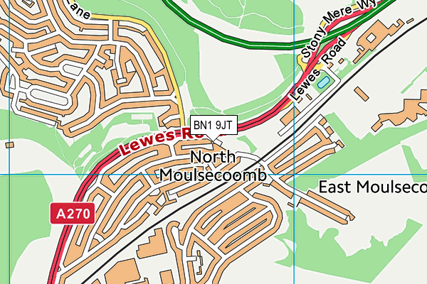 BN1 9JT map - OS VectorMap District (Ordnance Survey) BN1 9JT map - OS VectorMap District (Ordnance Survey)