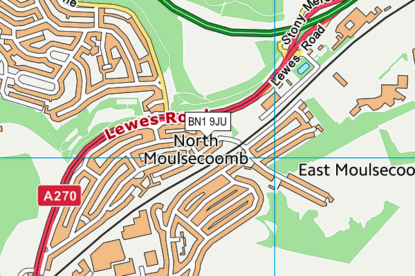 BN1 9JU map - OS VectorMap District (Ordnance Survey) BN1 9JU map - OS VectorMap District (Ordnance Survey)