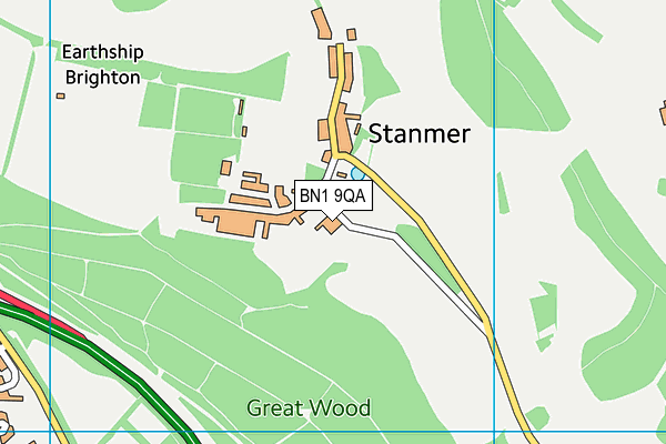 BN1 9QA map - OS VectorMap District (Ordnance Survey) BN1 9QA map - OS VectorMap District (Ordnance Survey)