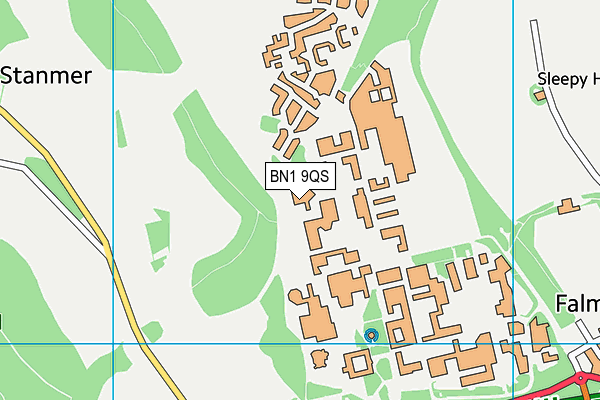 BN1 9QS map - OS VectorMap District (Ordnance Survey) BN1 9QS map - OS VectorMap District (Ordnance Survey)