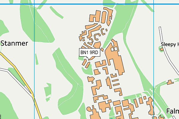 BN1 9RD map - OS VectorMap District (Ordnance Survey) BN1 9RD map - OS VectorMap District (Ordnance Survey)