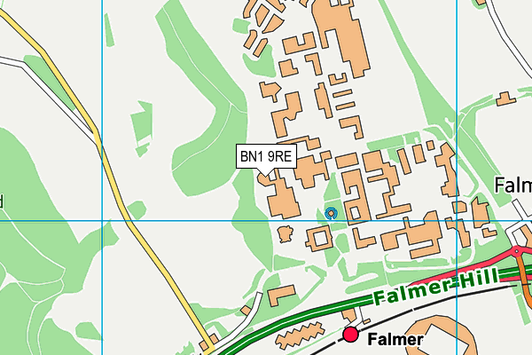 BN1 9RE map - OS VectorMap District (Ordnance Survey) BN1 9RE map - OS VectorMap District (Ordnance Survey)