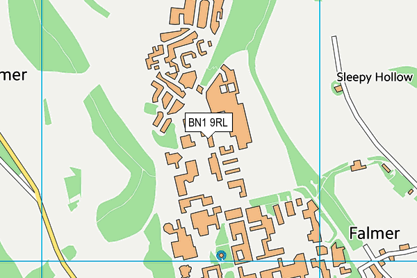 BN1 9RL map - OS VectorMap District (Ordnance Survey) BN1 9RL map - OS VectorMap District (Ordnance Survey)