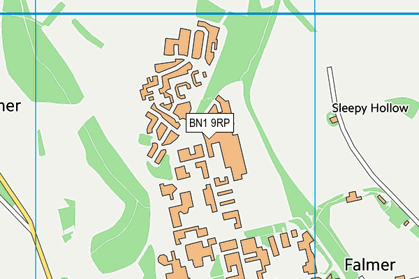 BN1 9RP map - OS VectorMap District (Ordnance Survey) BN1 9RP map - OS VectorMap District (Ordnance Survey)