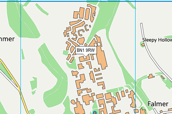 BN1 9RW map - OS VectorMap District (Ordnance Survey) BN1 9RW map - OS VectorMap District (Ordnance Survey)