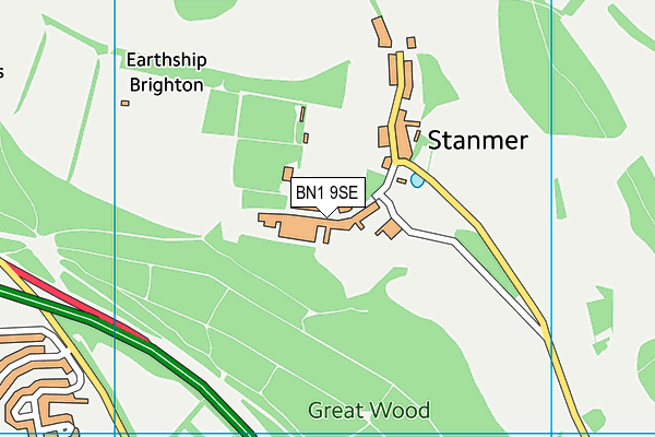 BN1 9SE map - OS VectorMap District (Ordnance Survey) BN1 9SE map - OS VectorMap District (Ordnance Survey)