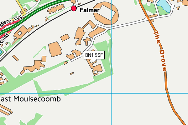 BN1 9SF map - OS VectorMap District (Ordnance Survey) BN1 9SF map - OS VectorMap District (Ordnance Survey)