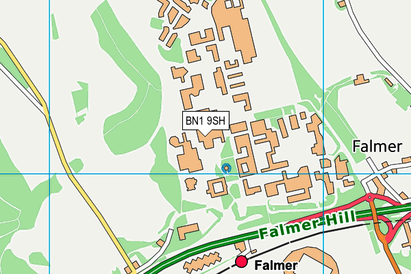 BN1 9SH map - OS VectorMap District (Ordnance Survey) BN1 9SH map - OS VectorMap District (Ordnance Survey)