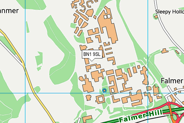 BN1 9SL map - OS VectorMap District (Ordnance Survey) BN1 9SL map - OS VectorMap District (Ordnance Survey)