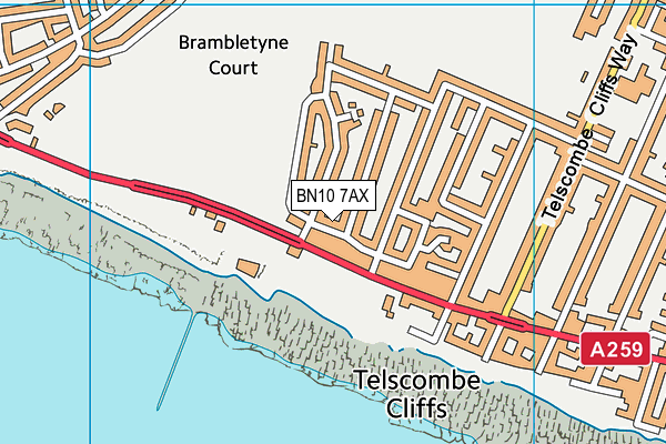 BN10 7AX map - OS VectorMap District (Ordnance Survey) BN10 7AX map - OS VectorMap District (Ordnance Survey)