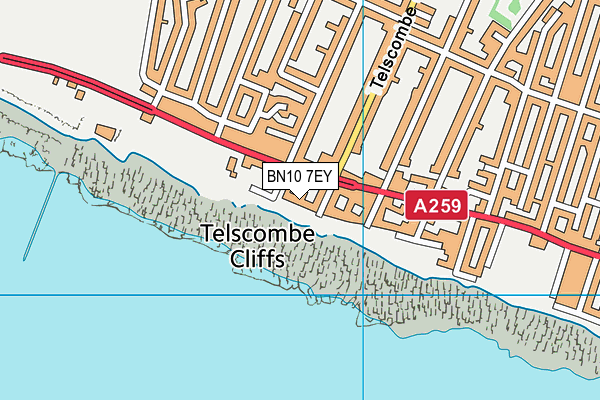 BN10 7EY map - OS VectorMap District (Ordnance Survey)