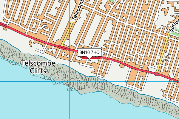 BN10 7HQ map - OS VectorMap District (Ordnance Survey)