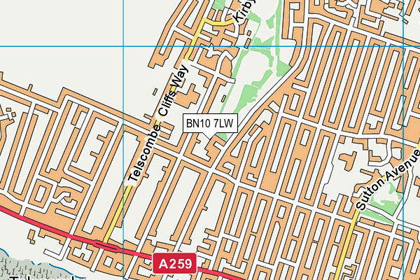 BN10 7LW map - OS VectorMap District (Ordnance Survey) BN10 7LW map - OS VectorMap District (Ordnance Survey)