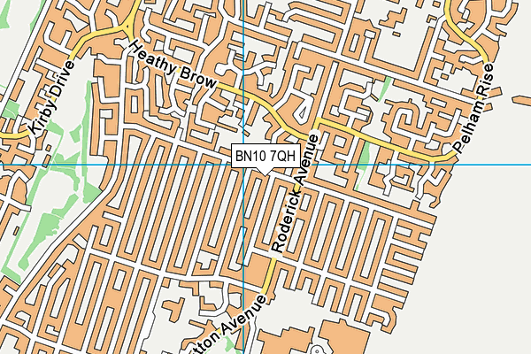 BN10 7QH map - OS VectorMap District (Ordnance Survey) BN10 7QH map - OS VectorMap District (Ordnance Survey)