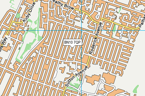 BN10 7QP map - OS VectorMap District (Ordnance Survey) BN10 7QP map - OS VectorMap District (Ordnance Survey)
