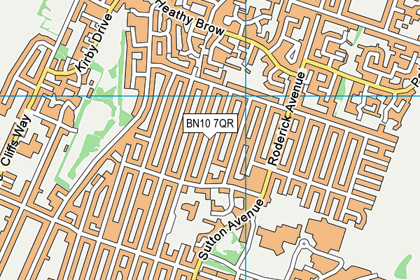 BN10 7QR map - OS VectorMap District (Ordnance Survey) BN10 7QR map - OS VectorMap District (Ordnance Survey)