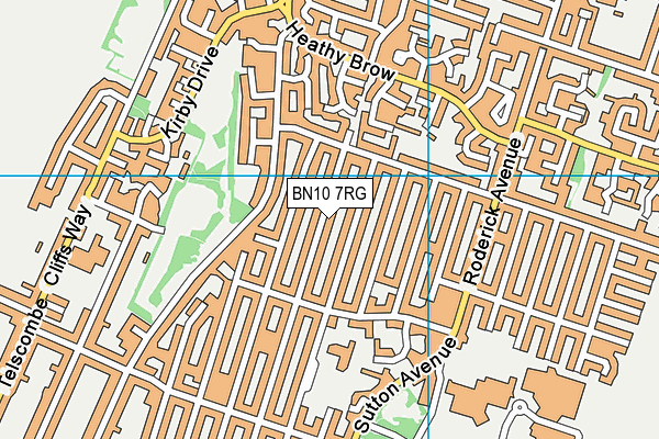 BN10 7RG map - OS VectorMap District (Ordnance Survey) BN10 7RG map - OS VectorMap District (Ordnance Survey)