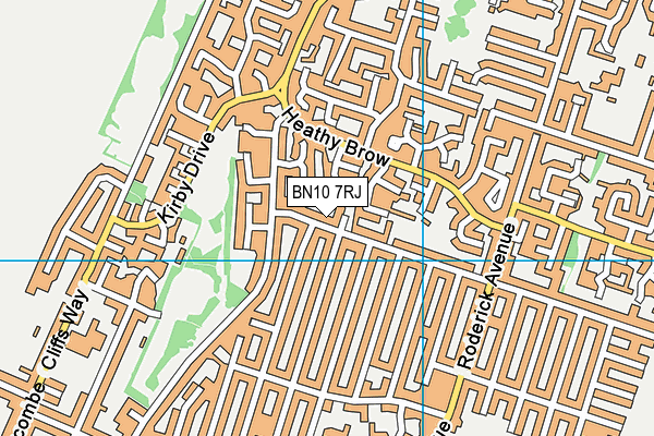 BN10 7RJ map - OS VectorMap District (Ordnance Survey) BN10 7RJ map - OS VectorMap District (Ordnance Survey)