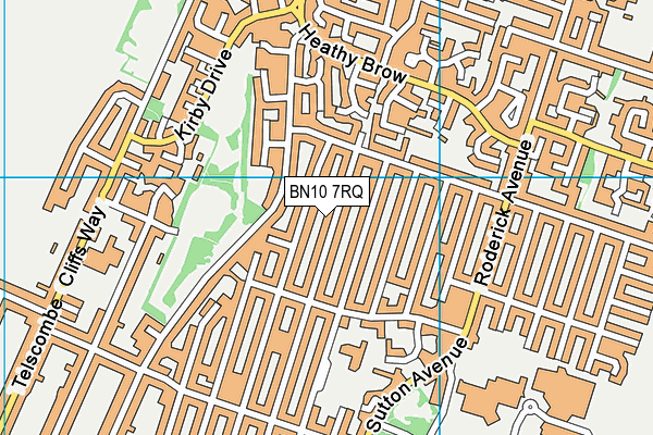 BN10 7RQ map - OS VectorMap District (Ordnance Survey) BN10 7RQ map - OS VectorMap District (Ordnance Survey)