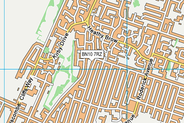 BN10 7RZ map - OS VectorMap District (Ordnance Survey) BN10 7RZ map - OS VectorMap District (Ordnance Survey)