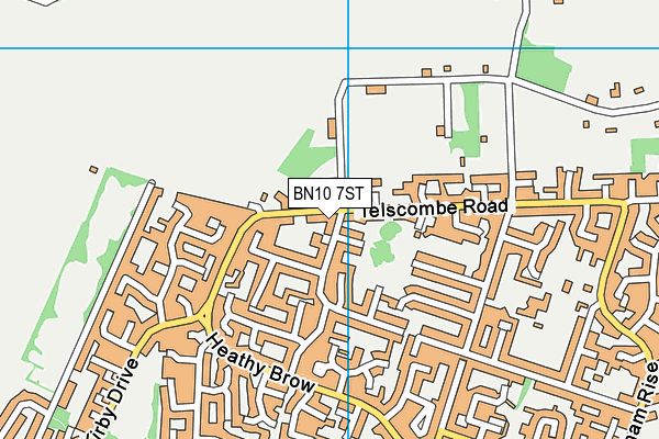 BN10 7ST map - OS VectorMap District (Ordnance Survey) BN10 7ST map - OS VectorMap District (Ordnance Survey)