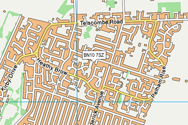 BN10 7SZ map - OS VectorMap District (Ordnance Survey) BN10 7SZ map - OS VectorMap District (Ordnance Survey)