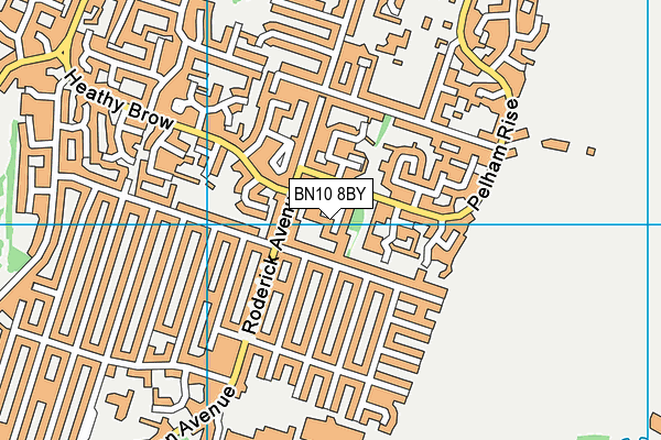 BN10 8BY map - OS VectorMap District (Ordnance Survey) BN10 8BY map - OS VectorMap District (Ordnance Survey)