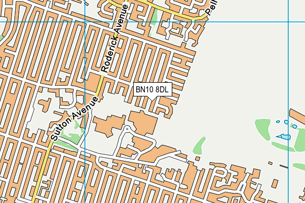 BN10 8DL map - OS VectorMap District (Ordnance Survey) BN10 8DL map - OS VectorMap District (Ordnance Survey)