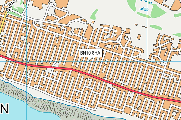 BN10 8HA map - OS VectorMap District (Ordnance Survey) BN10 8HA map - OS VectorMap District (Ordnance Survey)