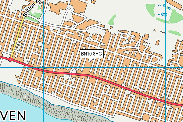 BN10 8HG map - OS VectorMap District (Ordnance Survey) BN10 8HG map - OS VectorMap District (Ordnance Survey)