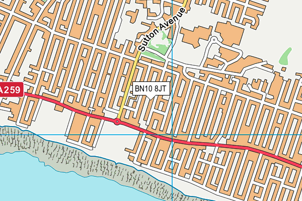 BN10 8JT map - OS VectorMap District (Ordnance Survey) BN10 8JT map - OS VectorMap District (Ordnance Survey)
