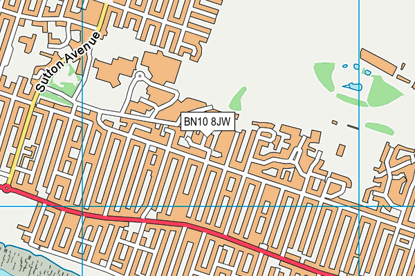 BN10 8JW map - OS VectorMap District (Ordnance Survey) BN10 8JW map - OS VectorMap District (Ordnance Survey)