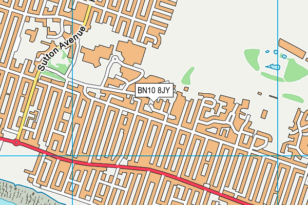 BN10 8JY map - OS VectorMap District (Ordnance Survey)