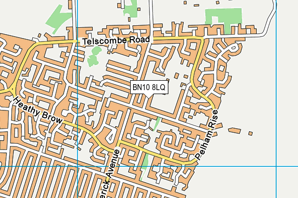 BN10 8LQ map - OS VectorMap District (Ordnance Survey) BN10 8LQ map - OS VectorMap District (Ordnance Survey)
