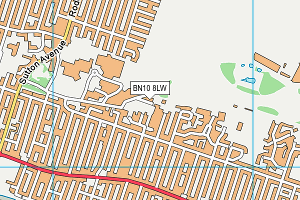 BN10 8LW map - OS VectorMap District (Ordnance Survey) BN10 8LW map - OS VectorMap District (Ordnance Survey)