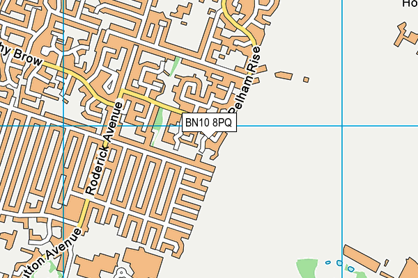 BN10 8PQ map - OS VectorMap District (Ordnance Survey) BN10 8PQ map - OS VectorMap District (Ordnance Survey)