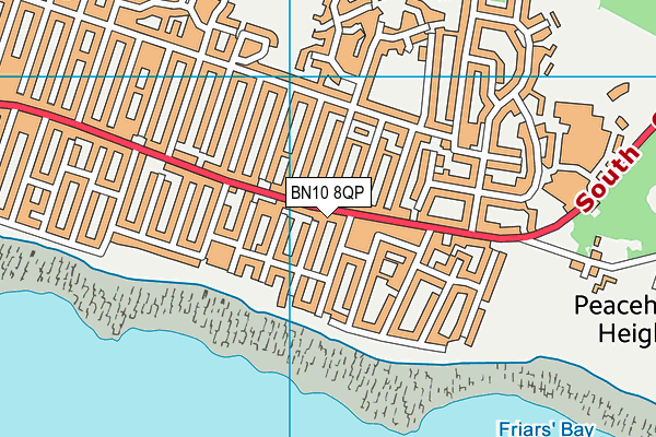 BN10 8QP map - OS VectorMap District (Ordnance Survey)