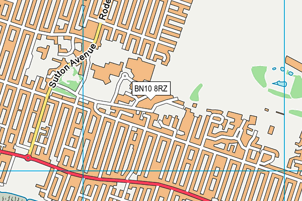 BN10 8RZ map - OS VectorMap District (Ordnance Survey) BN10 8RZ map - OS VectorMap District (Ordnance Survey)