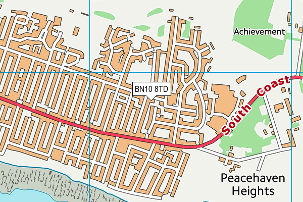 BN10 8TD map - OS VectorMap District (Ordnance Survey) BN10 8TD map - OS VectorMap District (Ordnance Survey)