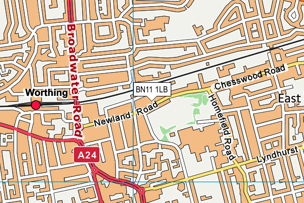 BN11 1LB map - OS VectorMap District (Ordnance Survey) BN11 1LB map - OS VectorMap District (Ordnance Survey)