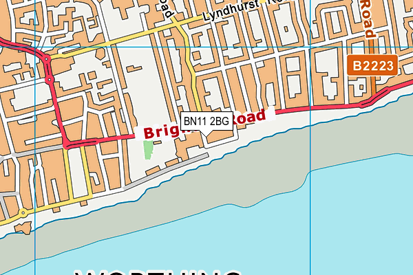BN11 2BG map - OS VectorMap District (Ordnance Survey) BN11 2BG map - OS VectorMap District (Ordnance Survey)