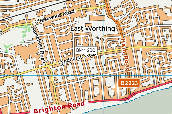 BN11 2DQ map - OS VectorMap District (Ordnance Survey) BN11 2DQ map - OS VectorMap District (Ordnance Survey)