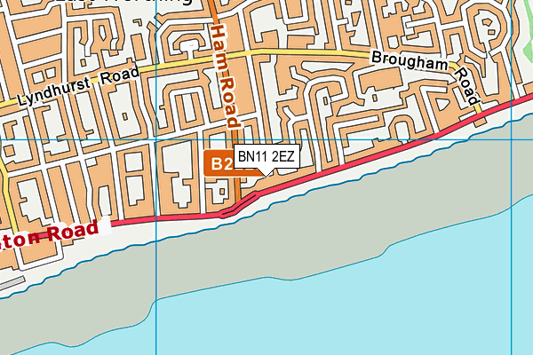 BN11 2EZ map - OS VectorMap District (Ordnance Survey) BN11 2EZ map - OS VectorMap District (Ordnance Survey)