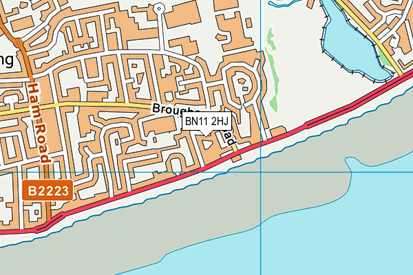 BN11 2HJ map - OS VectorMap District (Ordnance Survey) BN11 2HJ map - OS VectorMap District (Ordnance Survey)